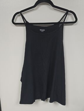 Old Navy Black High Neck Tank Top